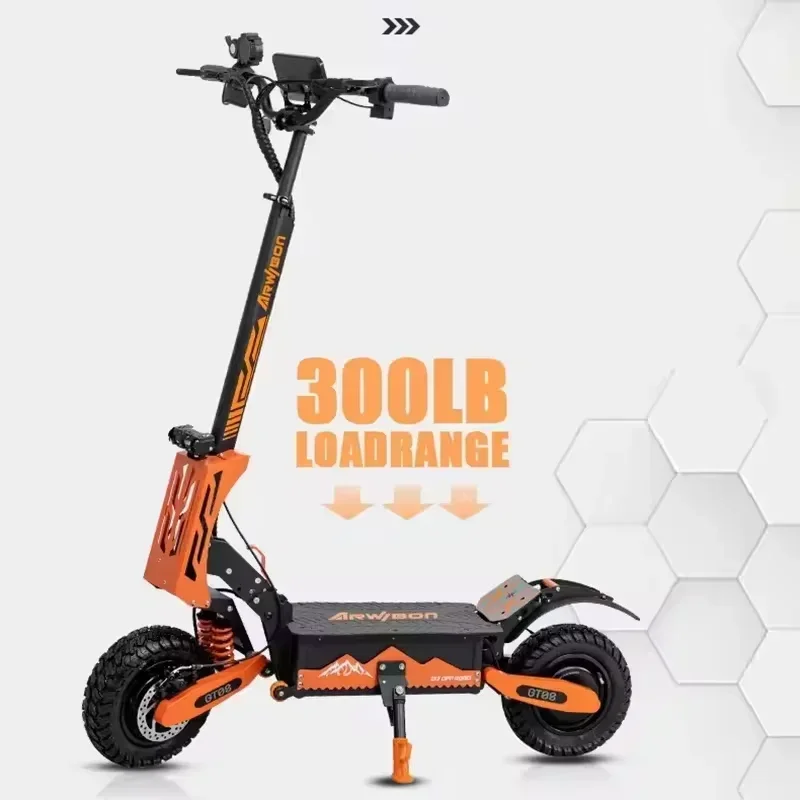 2024 new 5600w dual motor electric scooter 60v 27ah maximum speed 75-80km/h LCD display 11 inch tires maximum mileage