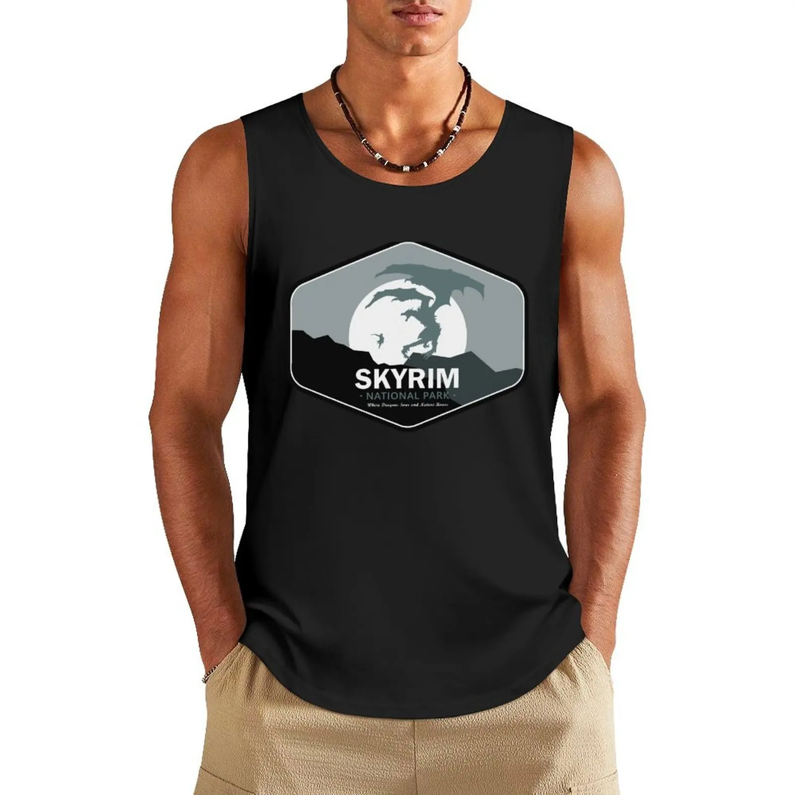 

Skryim National Park Tank Top basketball clothing t-shirts for men t-shirts man
