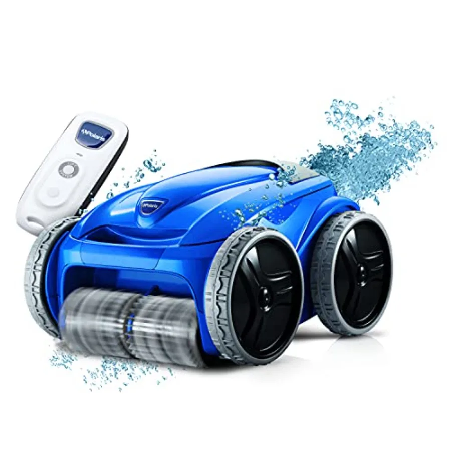 Automatic Robotic Pool Cleaner for InGround Pools up to 60ft 70ft Swivel Cable Remote Control Wall Climbing Vacuum with Strong