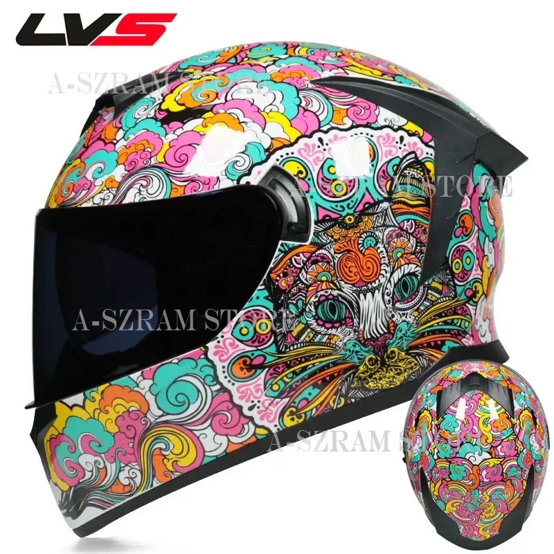 

Motorcycle Helmet 3C Electric Vehicle Full Face Helmet Covering Knight Double Lens Capacete Cascos