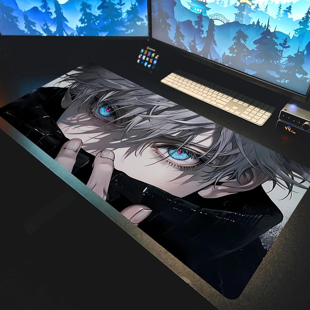 

90x40 см аниме дзюдзюцу кайсен большой коврик для мыши Ryomen Sukuna коврики для мыши компьютерные игровые периферийные аксессуары настольный коврик Satoru Gojo