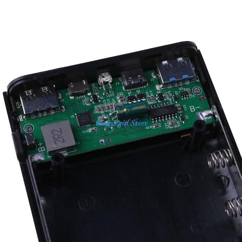 

C7AB QC3.0 Dual USB Type-C PD 4x 18650 Аккумулятор DIY Box для легкого чехла