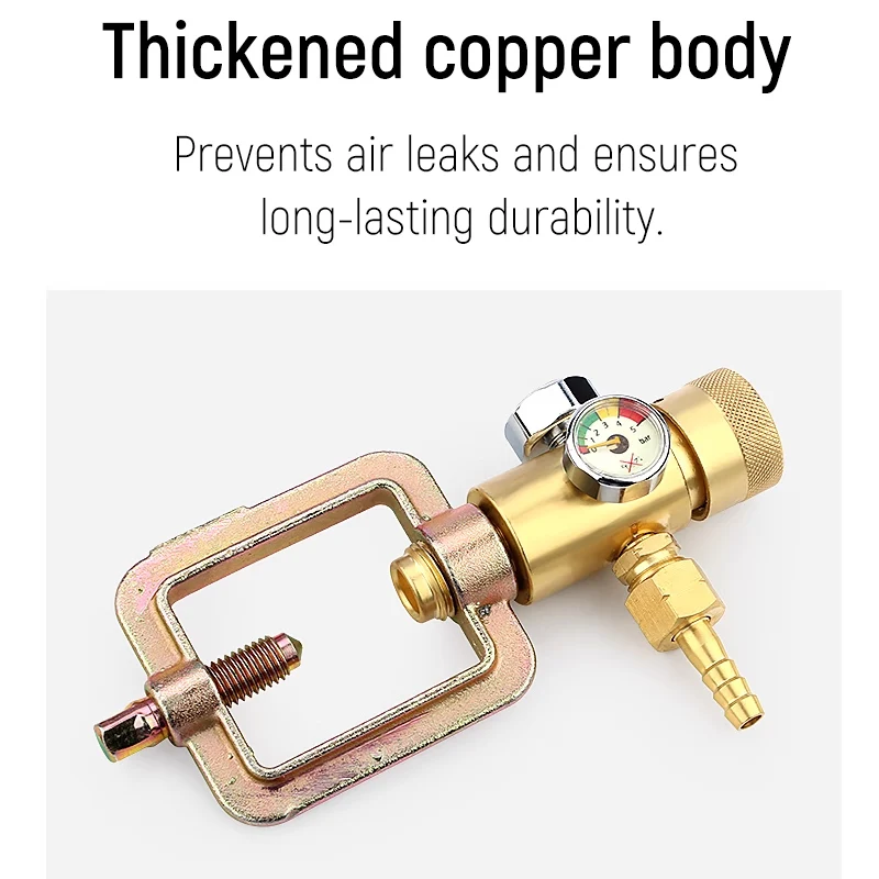 아세틸렌/프로판 용접 가스 미터용 조절 가능한 황동 산소 압력 조절 밸브 게이지 황동 용접 가스 조절기