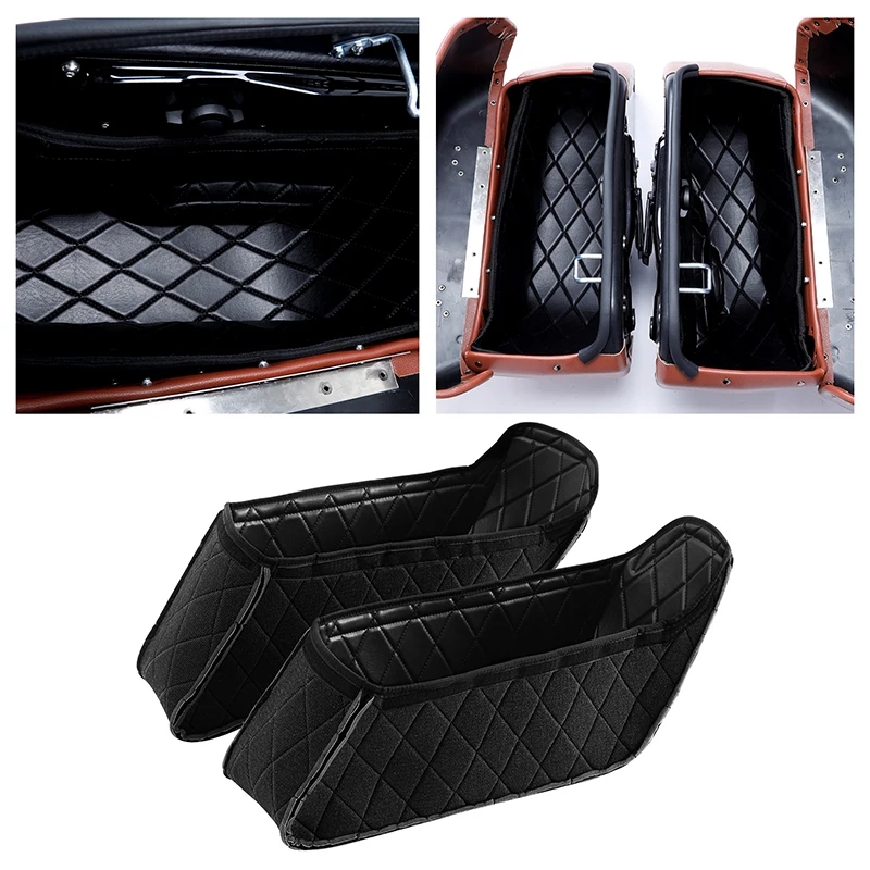 

Motorcycle 1 Pair Saddlebag Liners Inserts For Harley Fat Boy FLFB FLFBS FXBR FXBRS 2018-2023 2019 2020 2021 2022