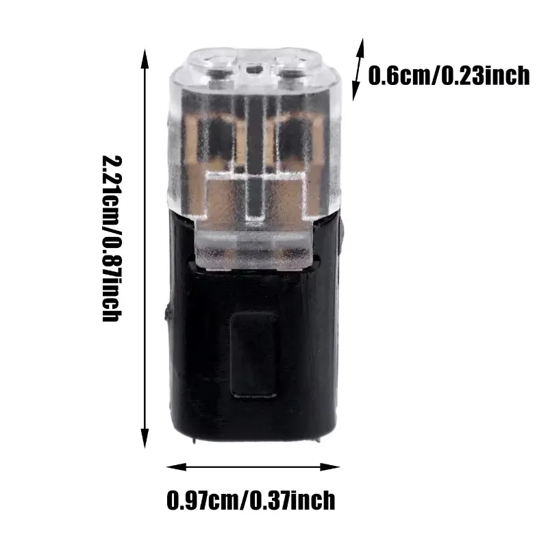 200/2pcs D2 Car Wire Connectors Quick Splice Crimp Terminal Double-Wire Plug-In Connector Electrical Wire Cable Connection Tools