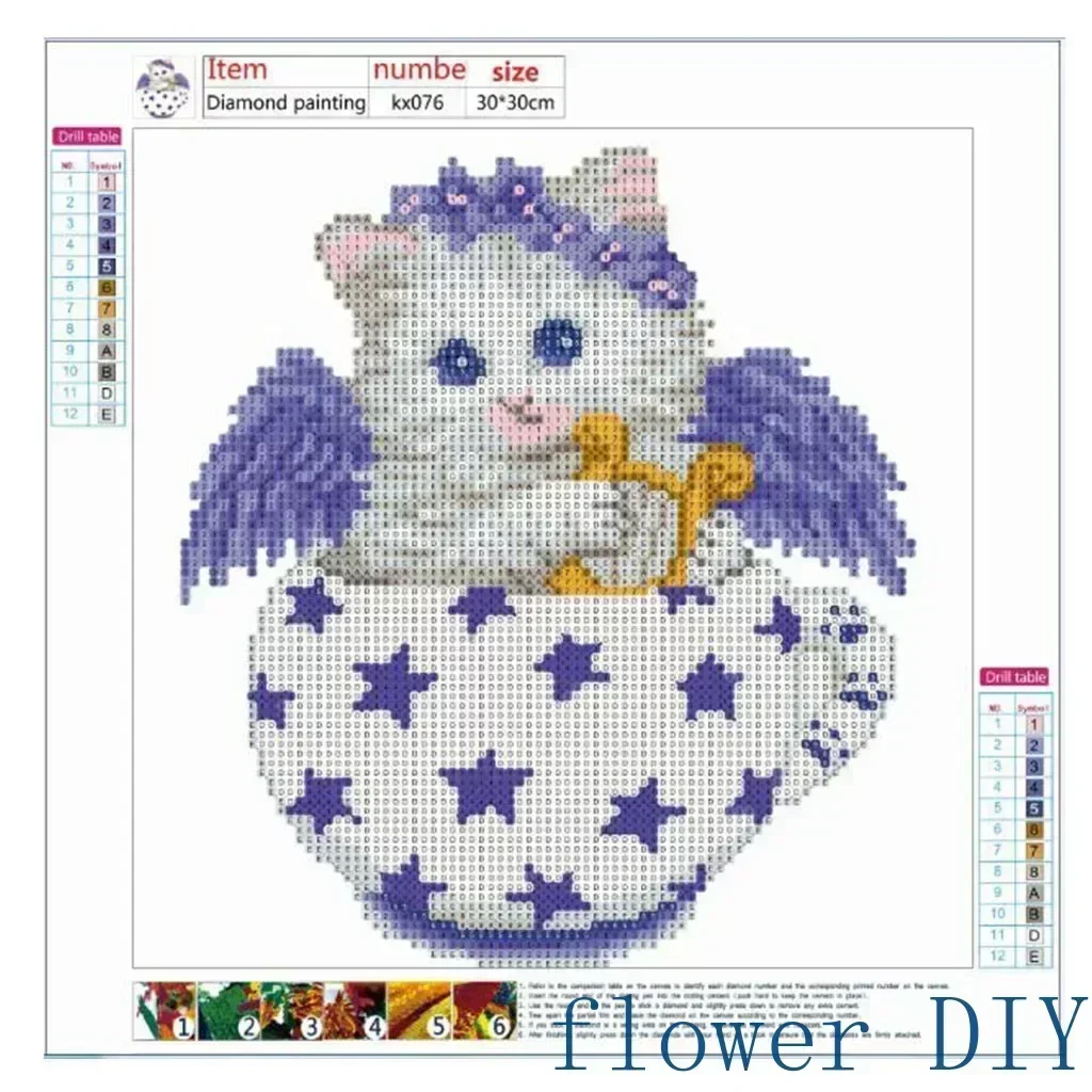 

Flower2447-616.07 мультфильм цифровая картина маслом Луна ночная сцена наполнение подходит для взрослых