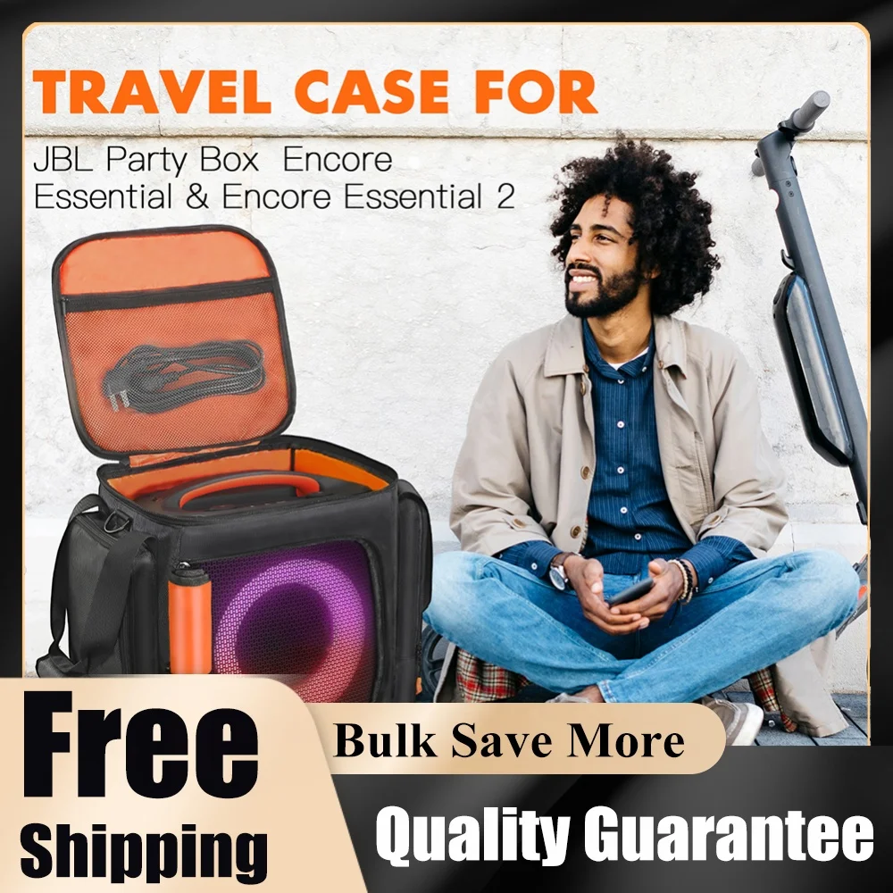 For Partybox Encore Essential 2 Portable Protective Case Portable Speaker Dust Case Waterproof Speaker Carry Bag