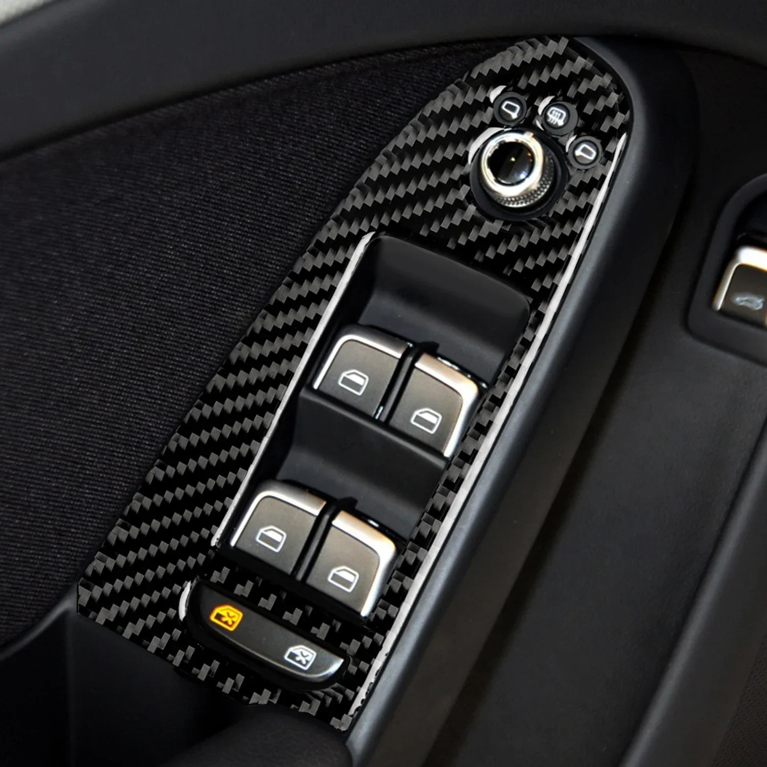 4PCS Real Carbon Fi… - image