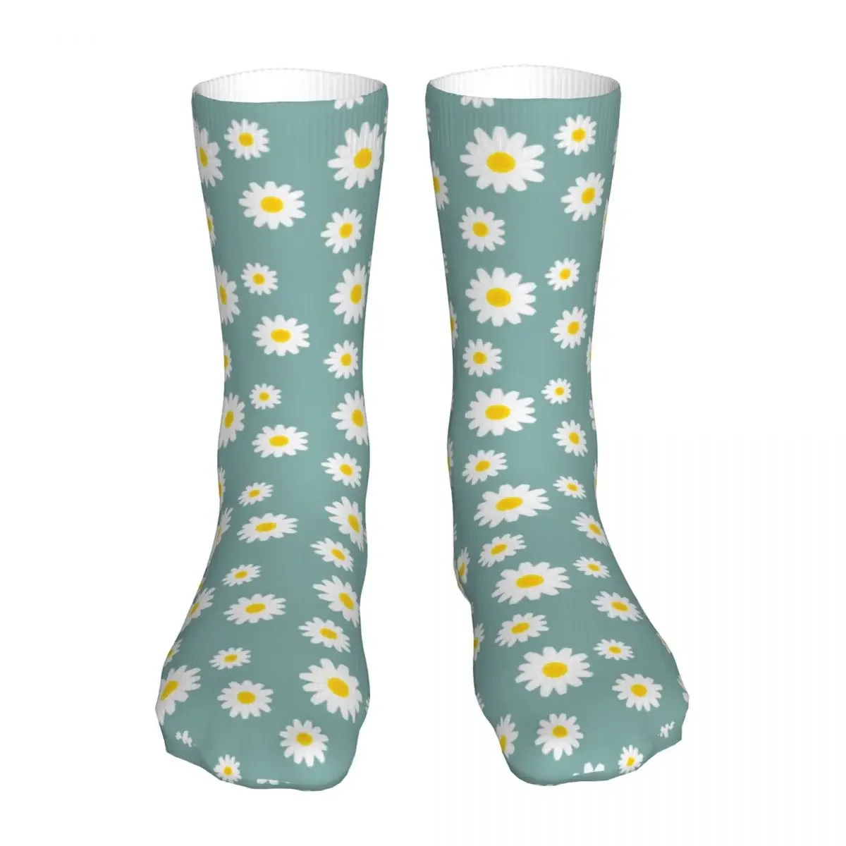 Female Sports Daisy Flower Socks Cotton Compression Woman Sock