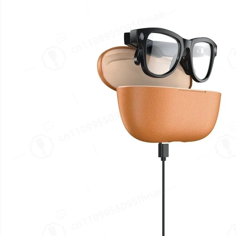 AI Smart Glasses 800W Pixel, with Reverse Charging Case, WiFi Connection, Image Recognition, Translation Function, Portable