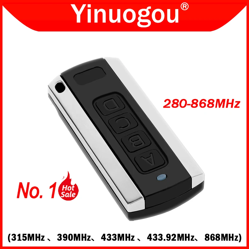 280-868MHz Multifrequency Garage Door Gate Remote Control Duplicator Code Grabber Opener 315MHz 390MHz 433MHz 433.92MHz 868MHz