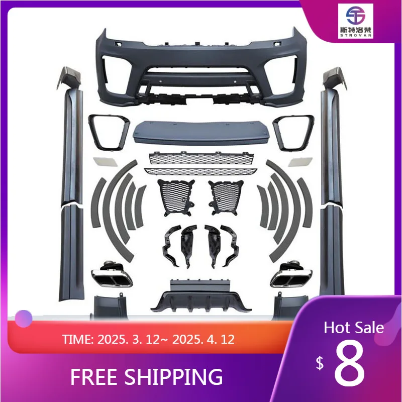 

High-quality goodsFor Land Rover Range Rover 2018-2020 Sport Upgrades SVR Style Bodykit Bumper