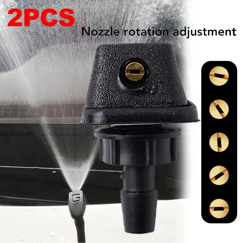 

Car Fan-shaped Mist Windscreen Washer Water Spray Jets Car Jet Washer Accessories Kit Windshield Nozzle Front Nozzle Windsc P4E0