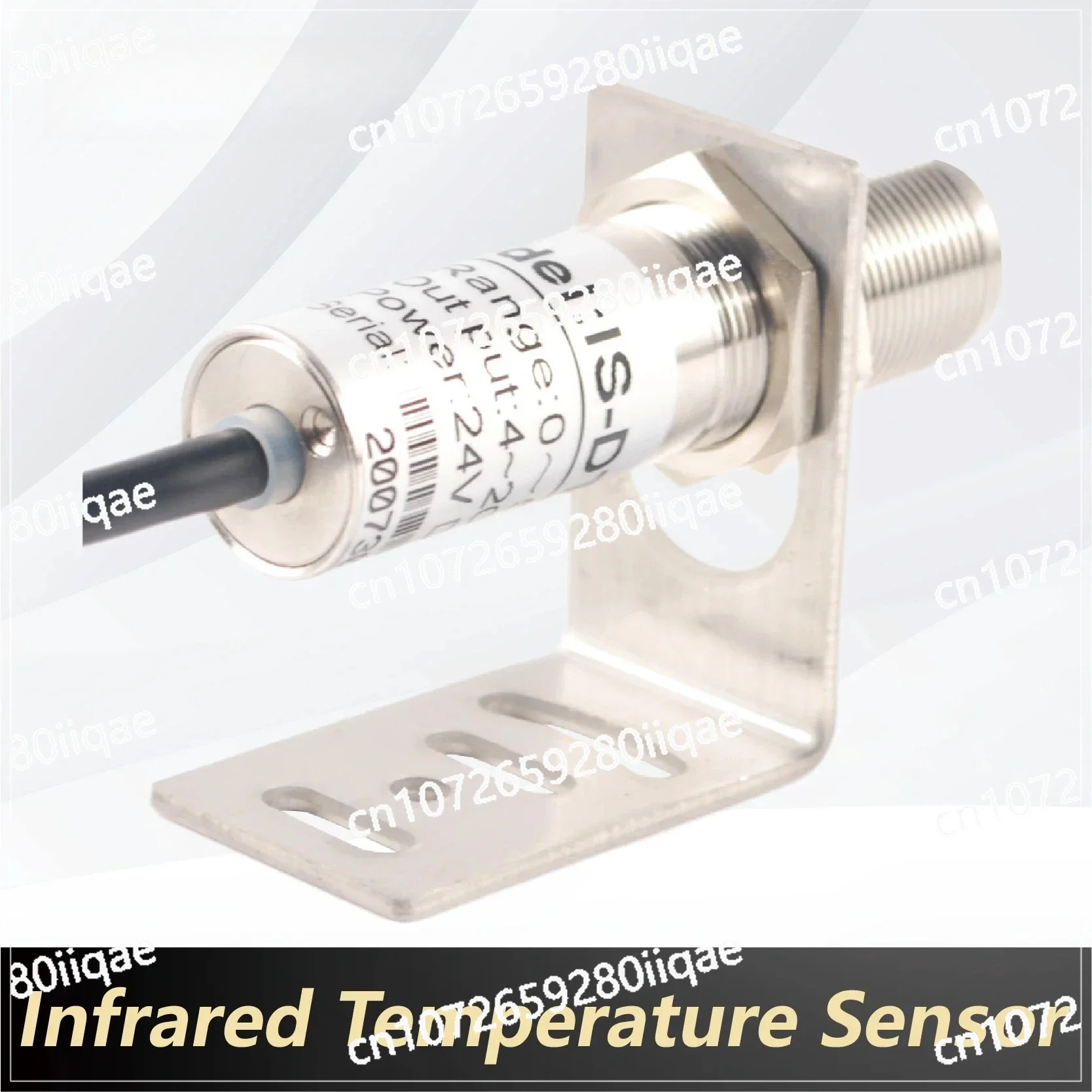 Output Industrial Fixed Mount Compact Non-Contact Infrared Temperature Sensor 0-600°C 4-20mA/0-10V/0-5V RS485