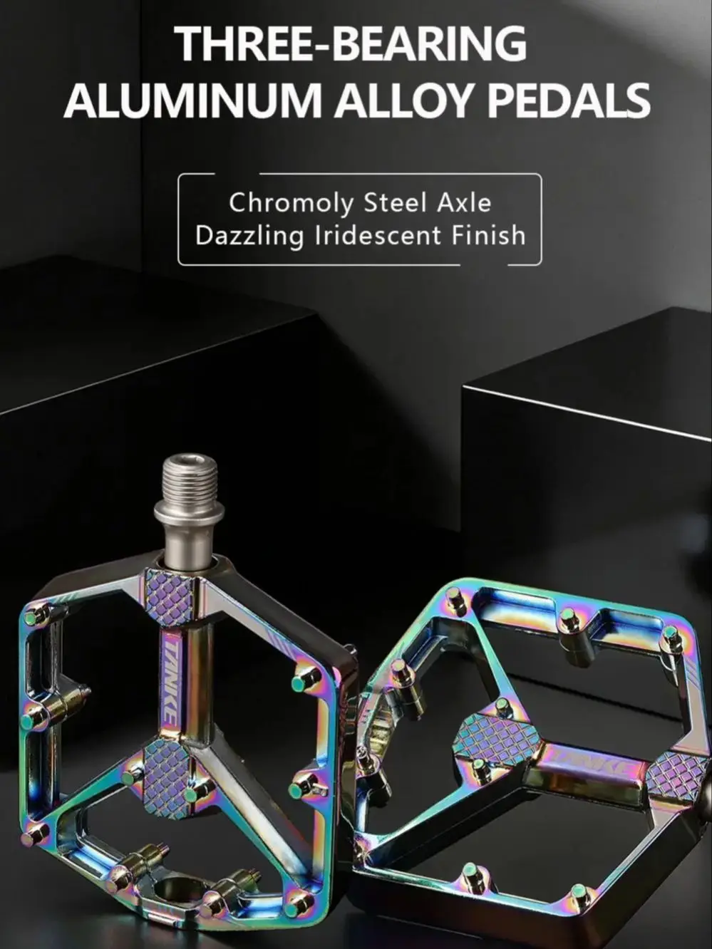 AliExpress TANKE Bicycle Pedals Sealed DU Bearing Nonslip Pedal Mountain Road Bike Alloy Platform Mtb Pedal Cycling Ultra light Anti slip