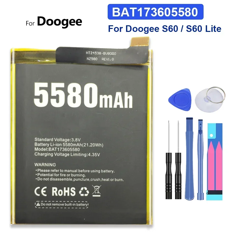 10080mAh Cell Phone Battery  for DOOGEE S30,S40,S55,S60,S70,S80 Lite S96 Pro Portable Batteries Warranty + Track Code