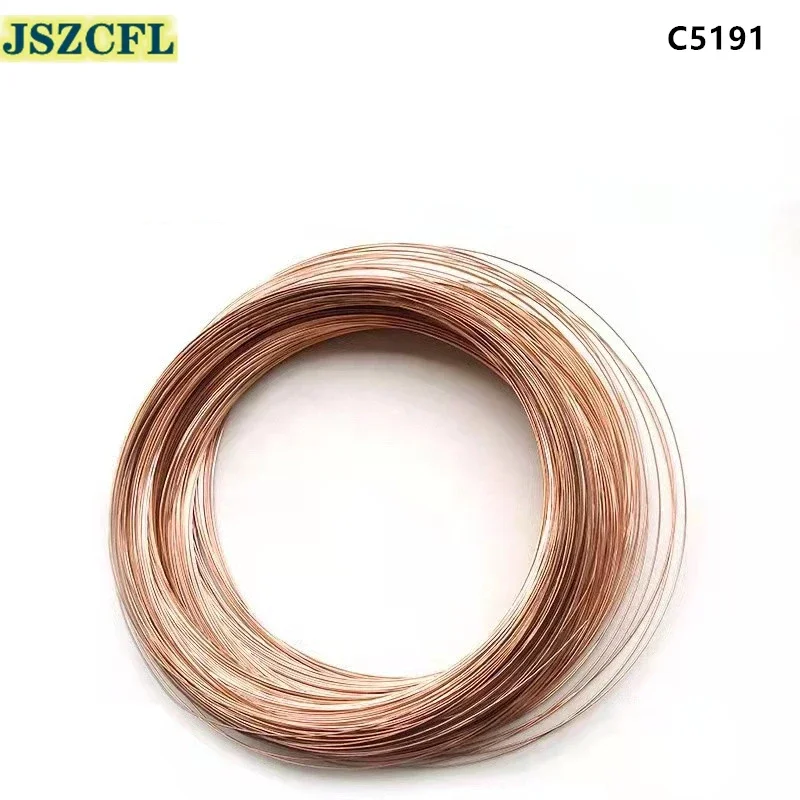 

2M C5191 Phosphor Bronze Wire Diameter 0.05/0.1/0.2/0.3/0.4/0.5/0.6/0.8/1/1.5/2/3/4mm phosphorous copper wire DIY Material