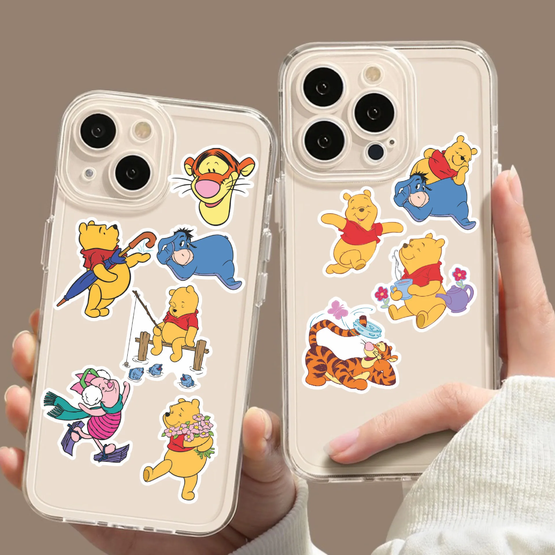 100 個セットディズニーくまのプーさんフィギュアティガーデビー漫画 Diy 防水ステッカー日記装飾ファンギフト