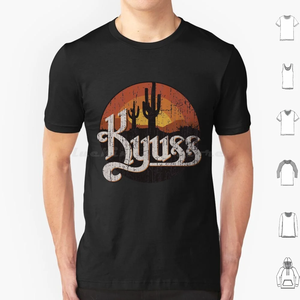 Camiseta Kyuss Sunset 1987, talla grande, 100% algodón, logotipo de Kyuss, artículos de Kyuss, camiseta de manga larga de Kyuss, recuerdo para el hogar, banda musical, Stoner Metal