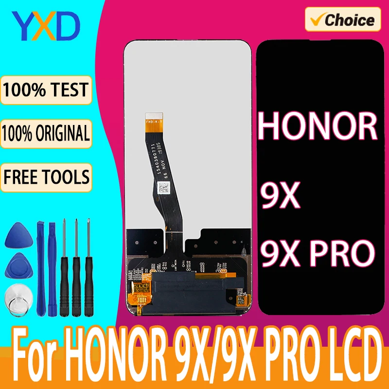 

ЖК-дисплей для HUAWEI Honor 9X, ЖК-дисплей с сенсорным экраном и дигитайзером в сборе для HUAWEI Honor 9X/9X Pro, сменный ЖК-экран