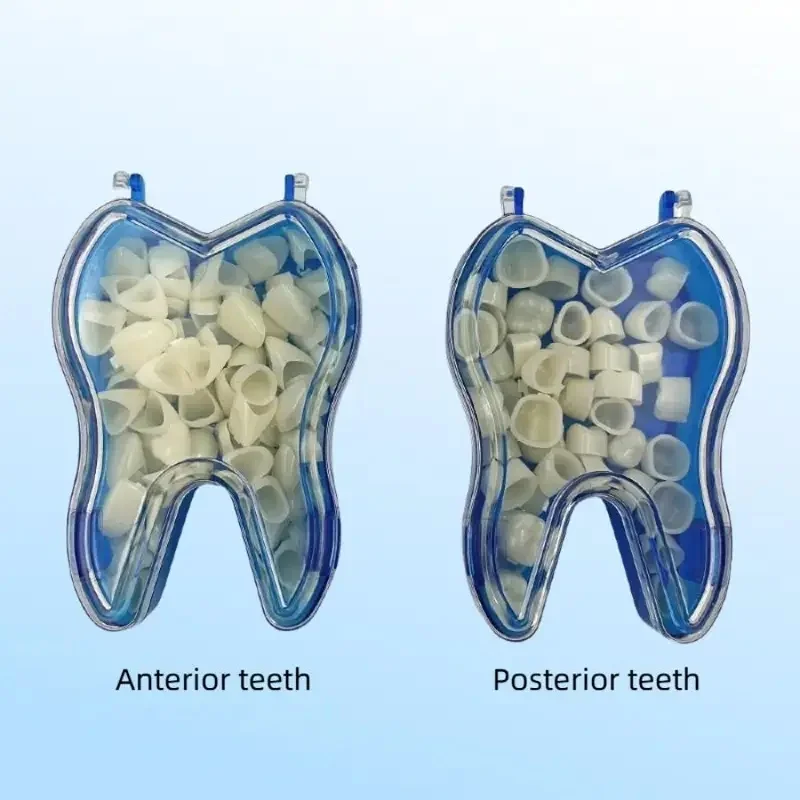 50 Pcs/Box Dental Crowns Oral Teeth Whitening Anterior Molar Crown Resin Porcelain Temporary Teeth Crown Teeth Repair Dentisty