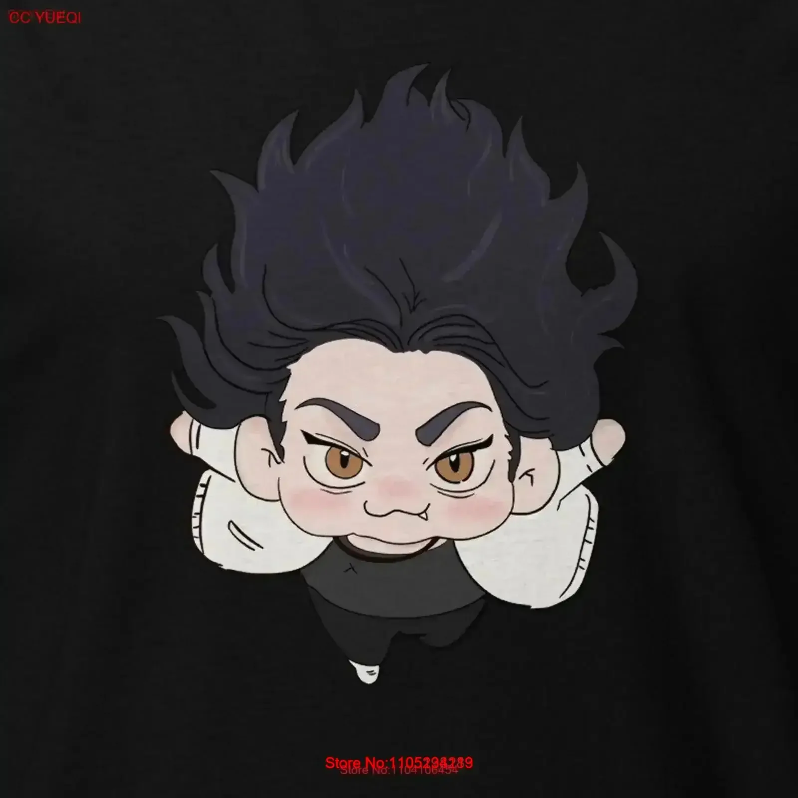 

Tokyo Revengers Baji Chibi Version Cute T shirt Desing vintage Washed designer clothes Casual Breathable fashion Versatile