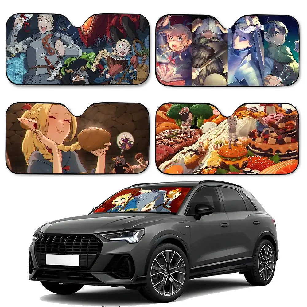 أنيمي لذيذ في الزنزانة سيارة ظلة سيارة ظلة يغطي غطاء الزجاج الأمامي العالمي للطي قناع