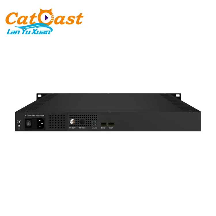 Multi-Protocol IP to RF Modulator DVB-C DVB-T ATSC ISDB-T RF Output Digital Broadcasting Equipment