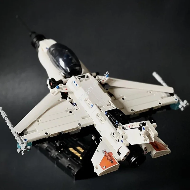 

616 деталей MOC F-16 Fighting Falcon, конструктор Technic, развивающий творческие способности, для подростков и взрослых, рождественский подарок