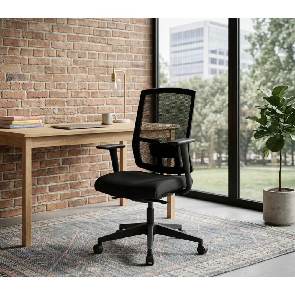 Mesh Office Chair with Openwork Design，Complus Polyester Seat Pro Ergonomic High Back Office Task  Mesh Chair 27