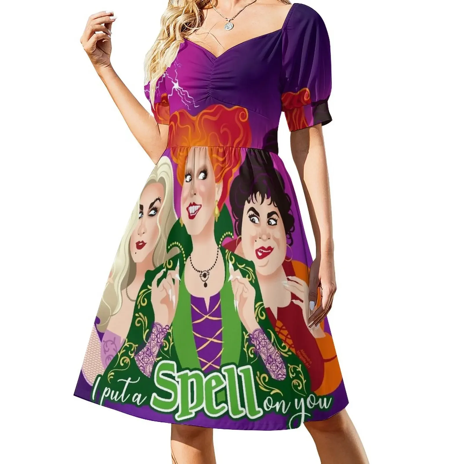 

Spell Short-Sleeved Dress dresses for women 2025 dress Elegant gown