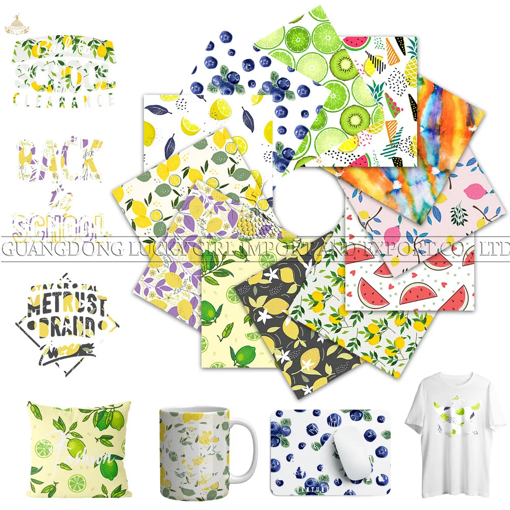 Lucky Goddness fruit Ink Transfer Paper Sublimation 12x12\