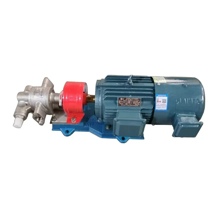 High Pressure Electric KCB Gear Pump Self-Priming Food-Grade Stainless Steel Marine Machining Olive Oil Cast Iron Applications