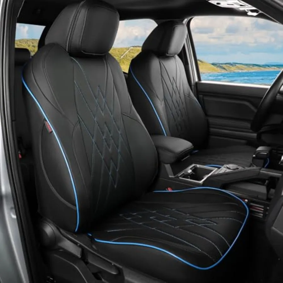 Custom Fit Tacoma Car Seat Covers for Select Tacoma Petrol 2024 2025 2026 Double Cab SRSR5 TRD Sport TRD Off-Road Limited Full