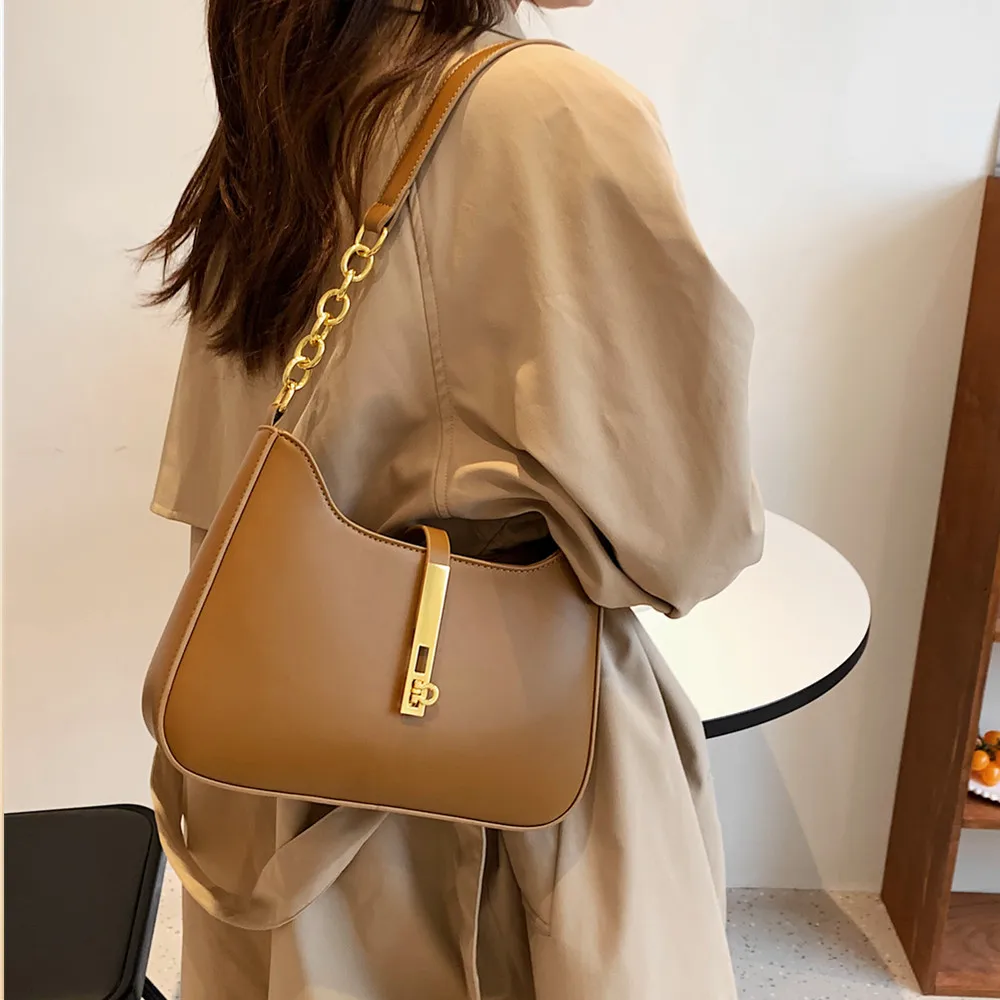 Hifashion Large Capacity Underarm Side Shoulder Bags For Women 2024 Trend Designer PU Leather Armpit Ladies Handbags And Purses