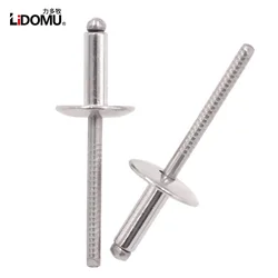 30/50Pcs Full Stainless Steel Large Flange Dome Head Blind Rivets