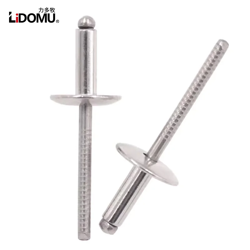 30/50Pcs Full Stainless Steel Large Flange Dome Head Blind Rivets