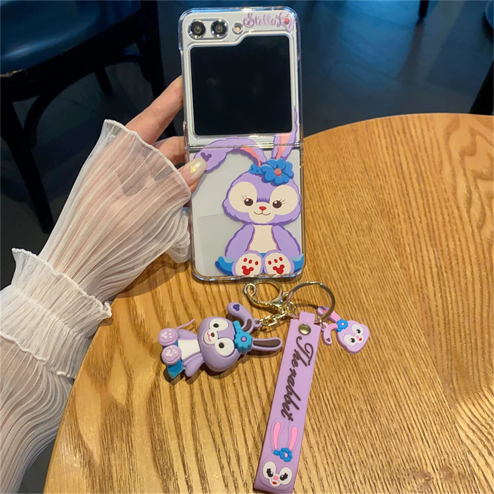 

Stellalou Design Cute Phone Case For Samsung Galaxy Z Flip 7 6 5 4 3 Flip7FE Flip6 Flip5 Flip4 Flip3 Clear Acrylic Cover