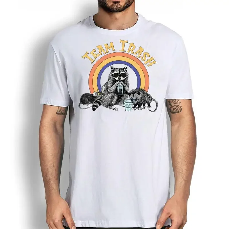 Team Trash Opossum Raccoon Rat T Shirt Funny Animals Gang Novelty