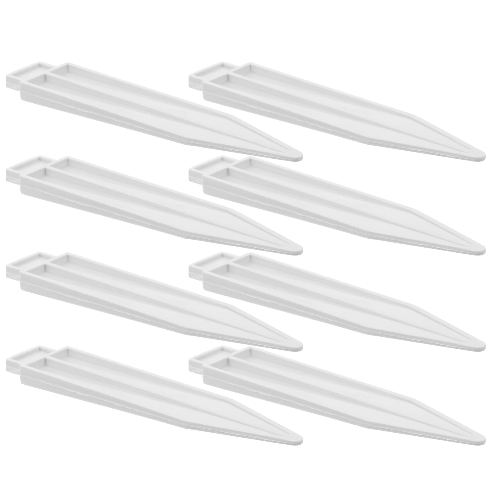 Bouchons de sol décoratifs blancs en PVC, accessoires de clôture de lit de fleur de jardin, pièces en plastique, fournitures de coordinateur, intérieur, campus, 8 pièces