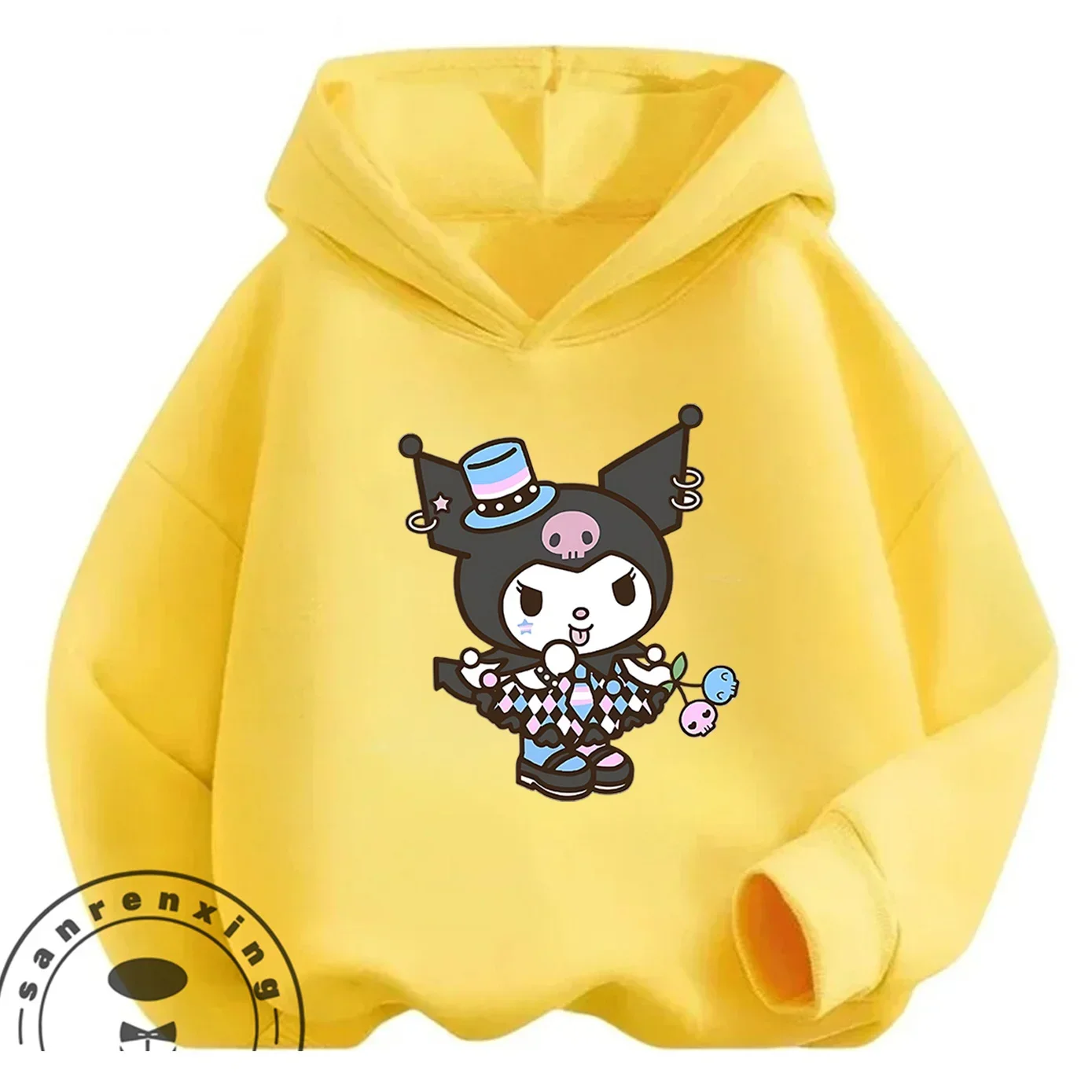 

Толстовка Pastel Goth Kuromi для мальчиков и девочек 3-14 лет, мягкая, стильная, модная, 2026 Kawaii Fashion