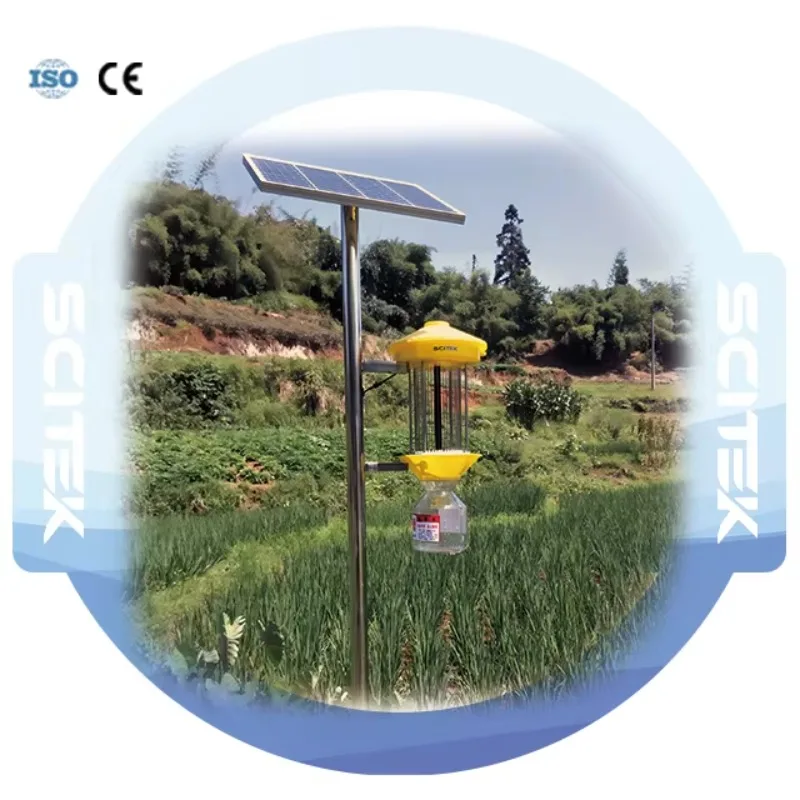 SCITEK Solar Power Frequency Pest Killing Lamp Smart Cleaning Pest Killing Lamp