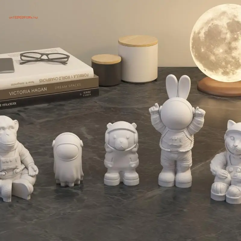 resina astronauta, molde silicona para manualidades y decoración del hogar