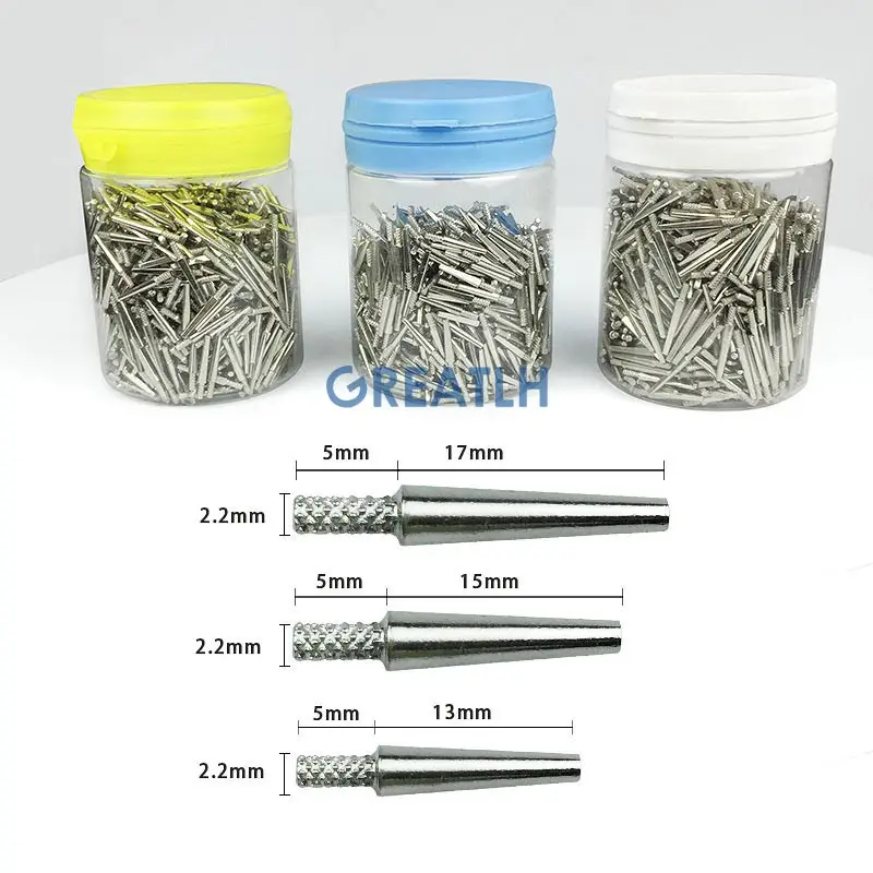 1000 Pieces Single Pins for Die Model Work 18mm/20mm/22mm Dental Lab Materials