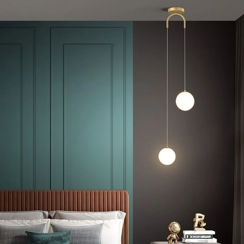 Modern Long Dining Room Chandeliers Glass Ball Lampshade Light Over The Table Kitchen Office Pendant Lamp Home Decor Luminaires image 4