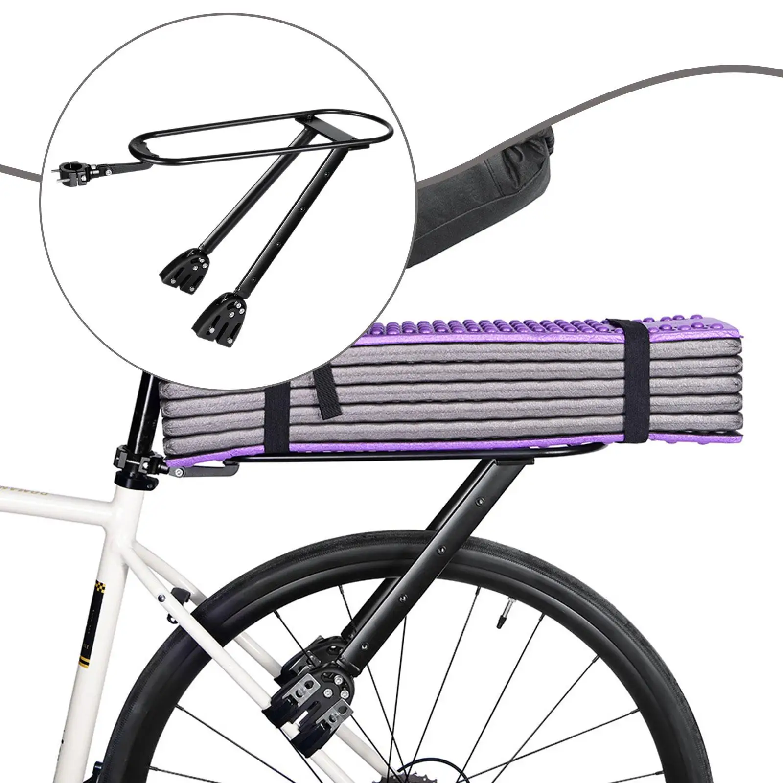 

Rear Bike Rack Bike Cargo Rack Cycling Equipment Travel Pannier Racks Stable Bicycle Carrier