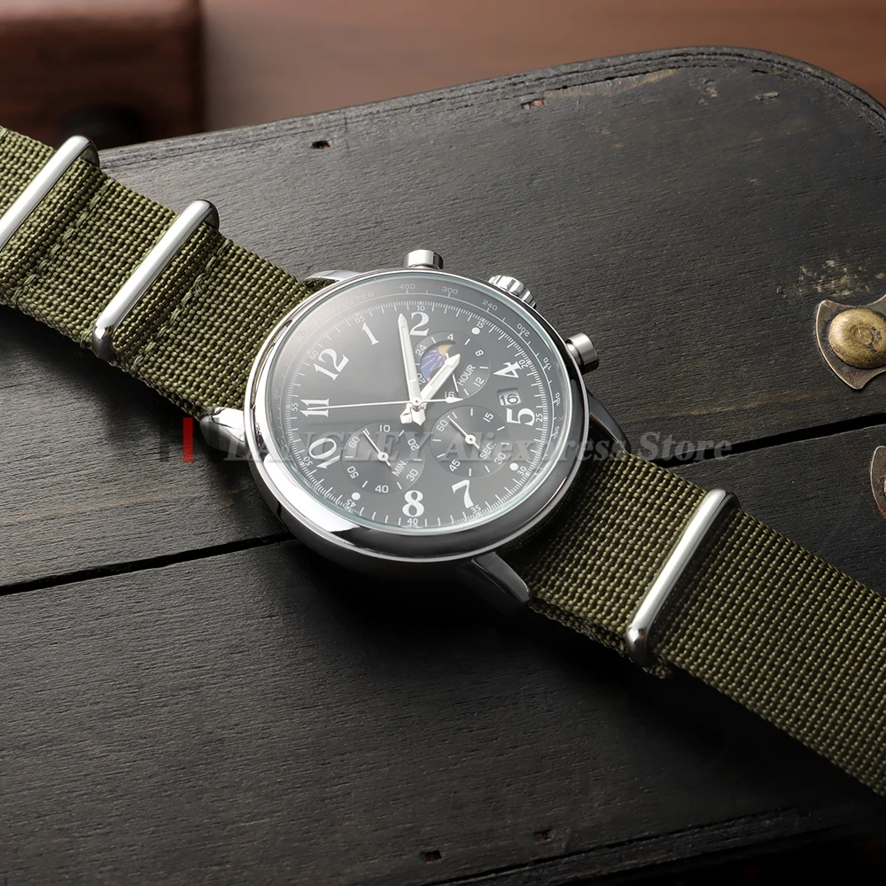 Neues geripptes Nylon-Uhrenarmband für Omega 20 mm, 22 mm, 18 mm, hochwertiges Armband für Seiko-Armee-Militärarmband, Sport-Armbänder