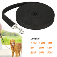 Long Nylon Pet Dog Leash For Small Big Dogs Cats Outdoor Hiking Puppy Lead Rope Durable Labrodor Traction Belt 1.5m 3m 10m 30m