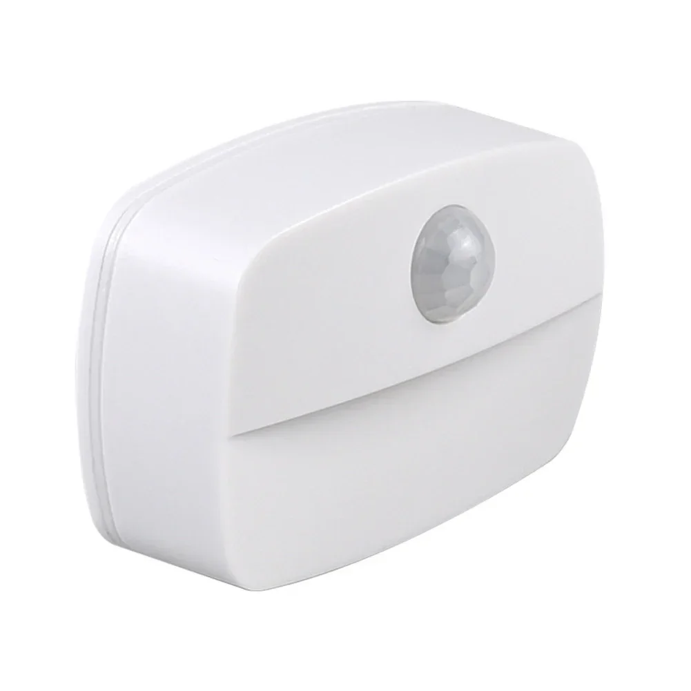 1-5pcs Stick-On Motion Sensor Night Light Battery Powered LED Lamp For Bedroom Bathroom Kitchen Hallway Stairs Closet Compact