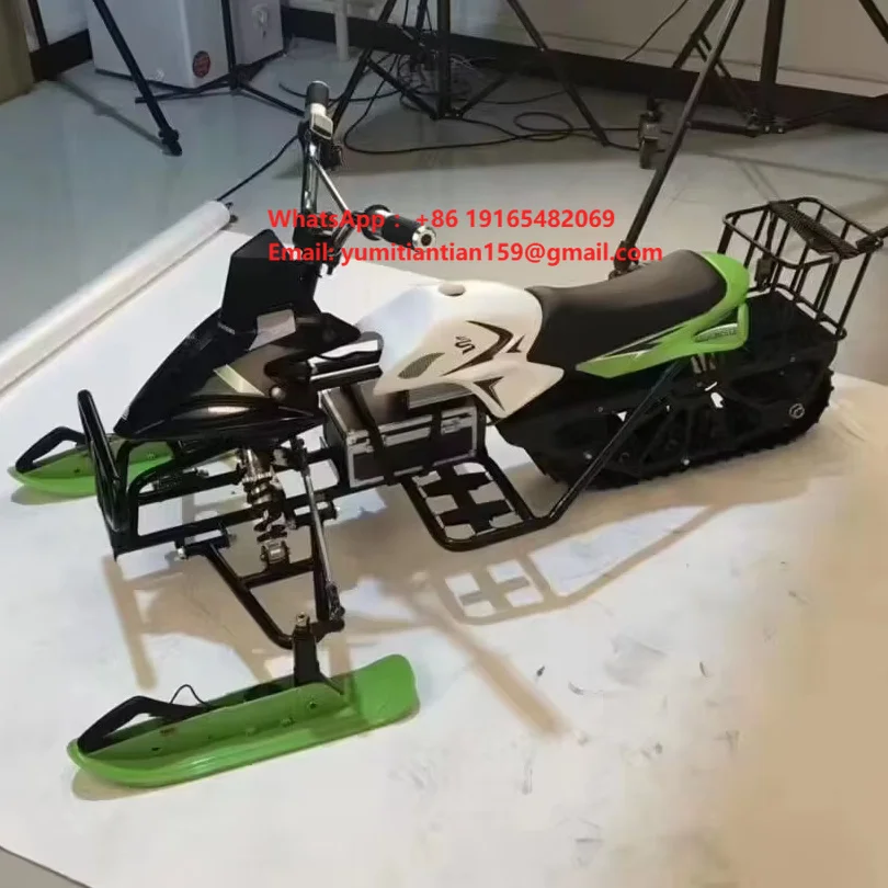 High Safety Easy Operation Single Track Snowmobile Lithium Battery Tracked Outdoor Snowmobile with High Quality for Sale